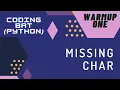missing char - Coding Bat Tamil Community