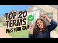 Ace Your Real Estate Exam Top 20 Terms for 100 Success