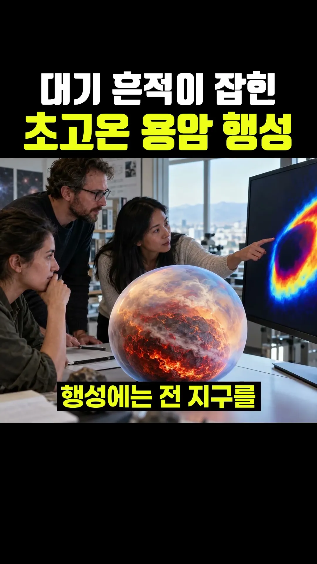 대기 흔적이 잡힌 초고온 용암 행성
