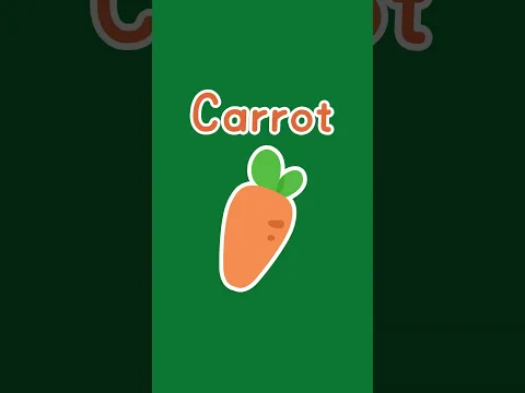 Pudding or Carrot | Healthy for Little Squirrel? | 1 #kidslearning #vegetable #abcd #englishlearning