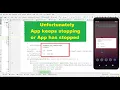 Solved Android Studio Error Unfortunately App keeps stopping or App has stopped