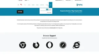 Responsive Bootstrap 4 Mega Dropdown Menu - RTL Layout