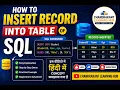 How to Insert Record into Table in SQL SQL INSERT INTO Command in Hindi Oracle SQL Tutorial