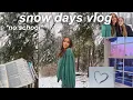 snow days vlog no school