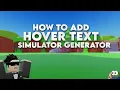 How To Add Hover Text Buttons To Your Simulator SIMULATOR GENERATOR
