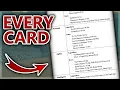 EVERY Rare Legendary Card Requirement Deepwoken