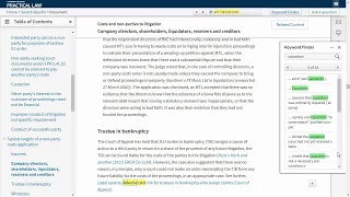 Practical Law - How to Search Refine Results