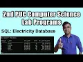 SQL Generate the electricity bill for one consumer 2nd puc computer science lab programs