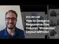How to Design a Responsive Five Column Showcase Layout with Divi
