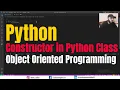 Init Method Constructor in Python Object Oriented Programming