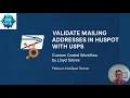 HubSpot Address Validation with USPS API using Custom Code Lloyd Solves
