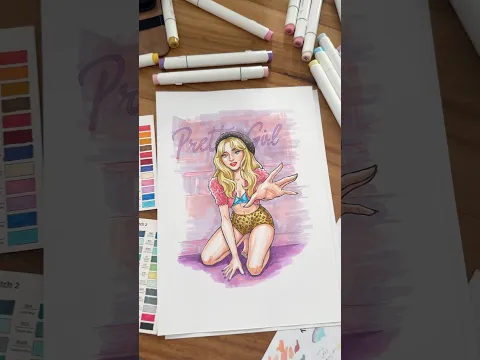 Drawing Sabrina Carpenter with Markers ✍️✨