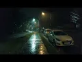 Dark Night Rainstorm Walk  | Rain & Thunder ASMR for Sleep and Focus