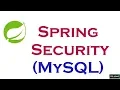 Spring Security MySQL part 4