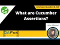 What are the cucumber assertions Selenium Interview Question