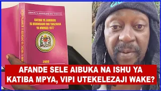 AFANDE SELE AICHANA MAKAVU CCM AFUNGUKA HAYA KUHUSU ISHU YA KATIBA MPYA