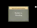 The Basics of Livestock Evaluation
