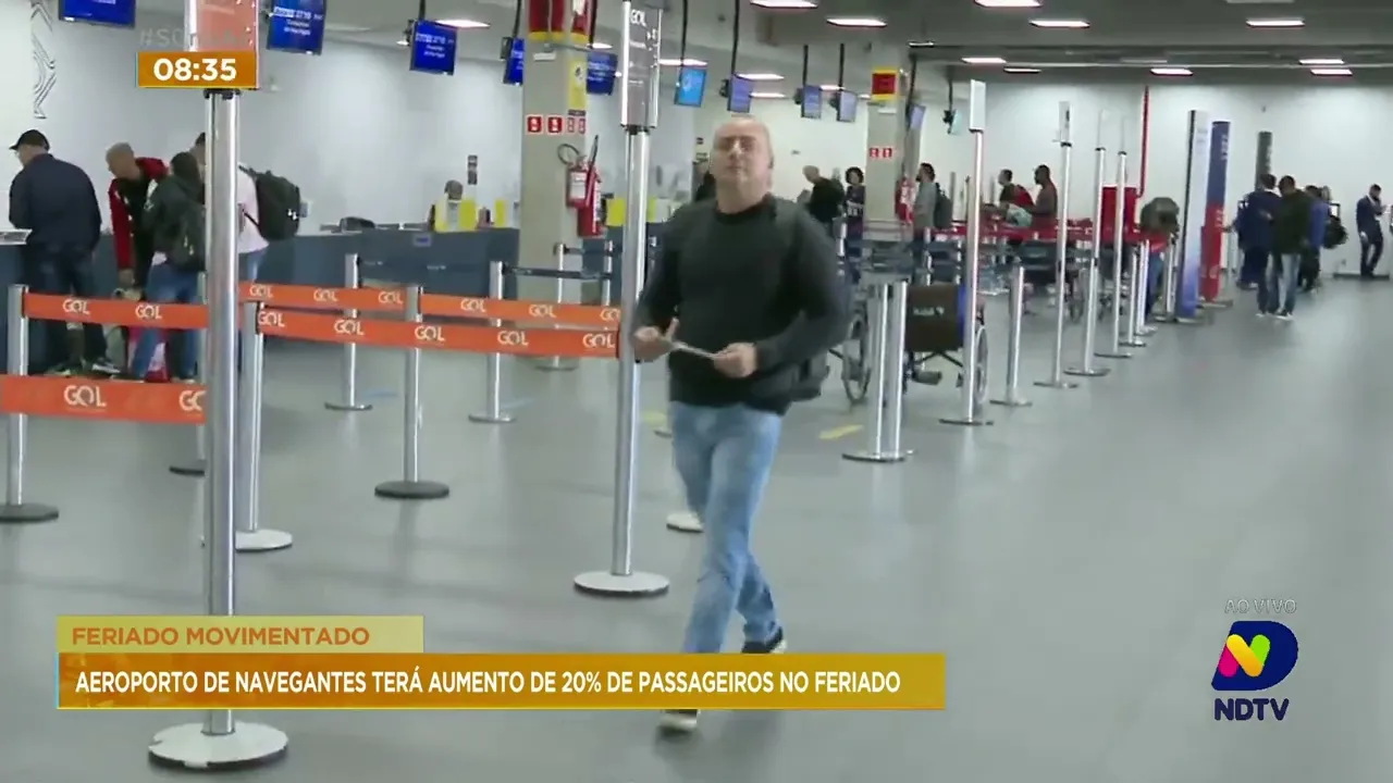 Administração do aeroporto de Navegantes espera aumento de 20% nos voos neste feriadão