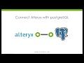 Connect Alteryx to PostgreSQL - ODBC Connection