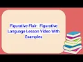 Figurative Flair Figurative Language Lesson With Examples