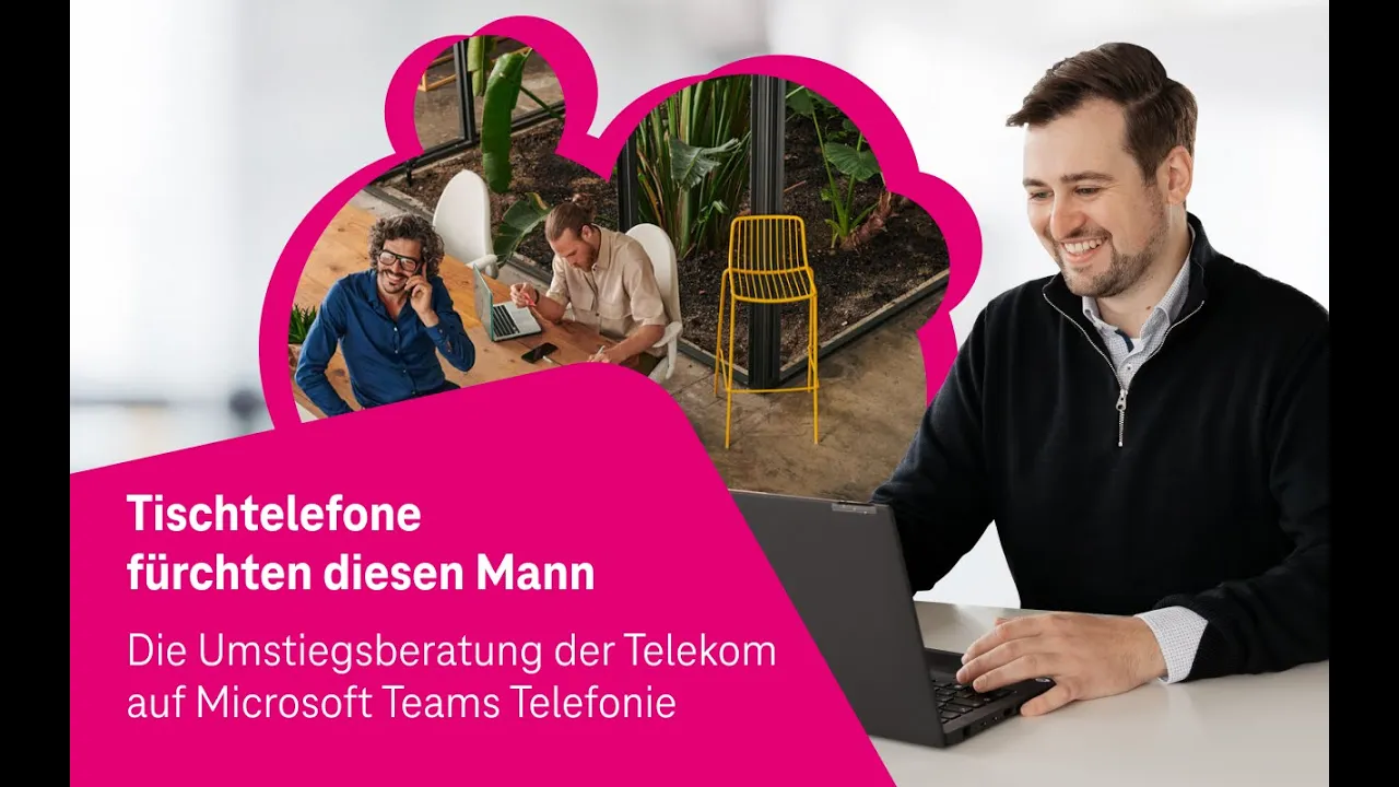 T Business — Telekom IT Architect Philipp explains Teams telephony transition (YouTube video ad)