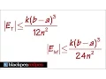 Error Bound Formulas for midpoint and trapezoid rules sect7 7