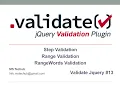 JQUERY RANGE RANGEWORDS AND STEP VALIDATION USING JQUERY