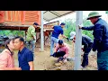 Lagu solid foundation for the new kitchen_Thuy's great joy receiving help from kind people.
