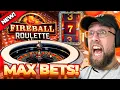 MY FIRST TIME PLAYING THE NEW FIRE BALL ROULETTE GAME SHOW