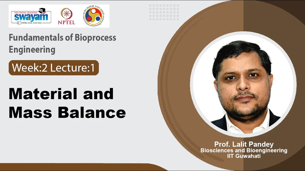 Lec 6: Material and mass balance
