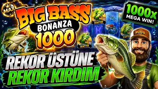 SLOT OYUNLARI 🐟 BİG BASS BONANZA 1000 🐟 REKOR ÜSTÜNE REKOR KIRDIM !!