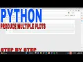 How To Produce Multiple Plots In One Figure In Python