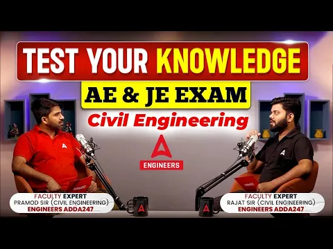 Download MP3 Test Your Knowledge - AE and JE Exams | Civil Engineering Question Asked in AE & JE Exams