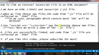 How To Link an External JavaScript File to an HTML Document