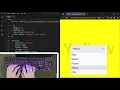HTML CSS Dropdown Menu Tutorial Change Background Color Dynamically