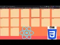 How to create a cool card hover animation in grid layout with pure CSS in ReactJS in 202