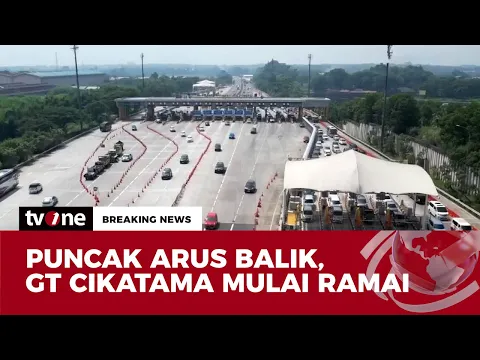 Situasi Terkini dari Gerbang Tol Cikatama saat Arus Balik Lebaran 2025