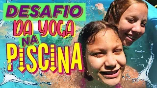 desafio da yoga na piscina bela tagarela