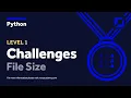 Python Code Challenge - File Size