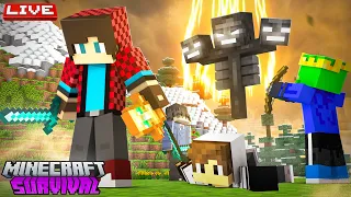 🔴 LIVE - We're Going to Defeat the WITHER in Minecraft Survival...