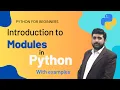 MASTER Python Modules With this 1