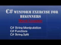 Starting Out With Visual C - Word Counter Intro To Visual C