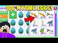 We OPENED 100 NEW MYTHIC EGGS in Adopt Me