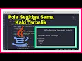 Membuat Pola Segitiga Sama Kaki Terbalik dengan Bintang Java