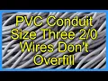 PVC Conduit Size Three Wires Don t Overfill