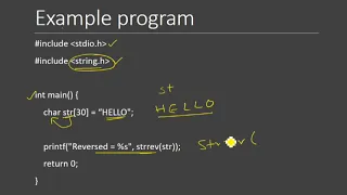 Strrev string reverse function