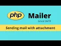 Sending mail with attachment in PHP with PHPMailer