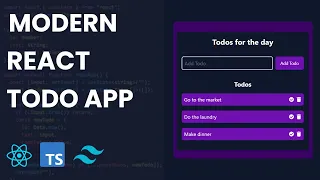 React Todo List App Tutorial with TypeScript Tailwind CSS Beginner React js Project
