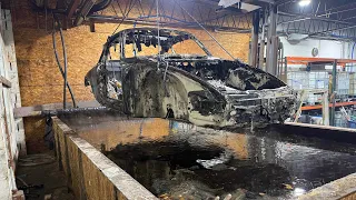 1982 Porsche 911 SC chemical paint and rust removal from start to finish