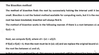 PYTHON PROGRAM FOR BISECTION METHOD BSC PHYSICS III YEAR PRACTICALS